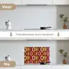 Modern - Retro - Kleurrijk keuken achterwand spatscherm klein 900 -voor_na_NL