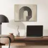 Boog -  Strepen - Minimalistisch - Zwart PET vilt klein -sfeer5