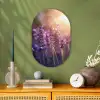 Lavendelbloemen - Paars - Zonlicht Wandcirkel Ovaal Forex klein -sfeer2