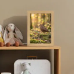 Houtsnip - Bos - Bladeren - Herfst - Gecamoufleerd Light Box met kabel (Kinderlampje) klein -sfeer2_kind