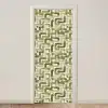 Modern - Grafisch - Groen deurposter klein 289 -3d_beige
