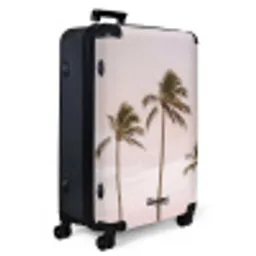 Palmbomen - Zonsondergang - Roze NBS - Large koffer - Volwassenen Unisex groot -product1