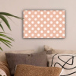 Klassiek - Polka - Perzik canvas 2cm klein 34 -sfeer1