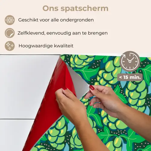 Druiven - Tros - Groen keuken achterwand spatscherm klein 900 -spatscherm_NL
