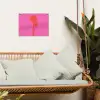 Palmbomen - Modern - Roze tuinposter los doek klein -sfeer7