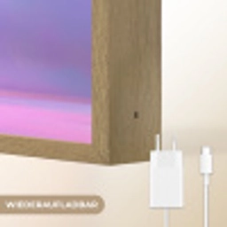 Monster - Roze - Paars Light Box met batterij (Wandlamp) middel -USP_websiteoplaadbaarDE