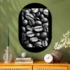 Koffiebonen - Zwart - Vintage Wandcirkel Ovaal Glas middel -sfeer2