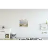 Zandstrand - Bewolkt - Duinen textielposter latten blank klein -kinderkamer