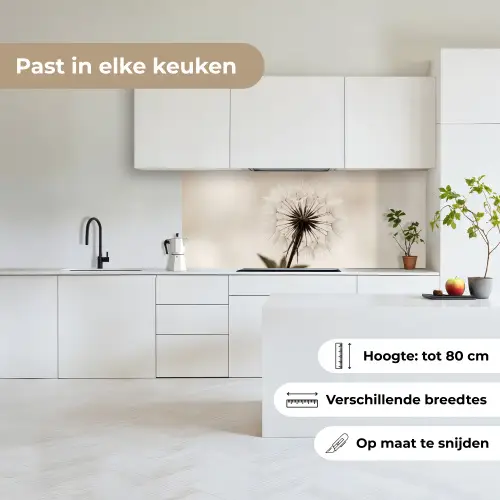 Paardenbloem - Minimalistisch - Wit keuken achterwand 2 middel -sfeer4_NL