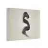 Penseelstreek - Zwart - Minimalistisch PET vilt klein -3d