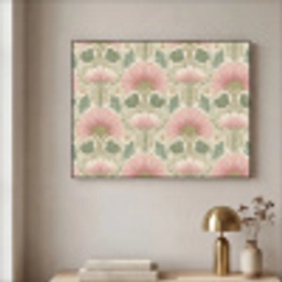Klassiek - Patroon - Roze Textielframe zwart klein 947 -sfeer2
