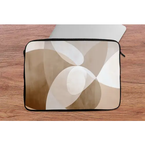 Ovale vormen - Transparant - Zachte overgang laptophoes neopreen klein -tafel