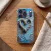 Hart - Touw - Hout - Rustiek Telefoonhoesje iPhone 17 Pro klein -sfeer1
