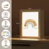 Regenboog - Pastel kleuren Light Box met kabel klein -USP_NL
