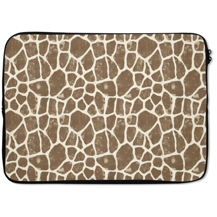 Giraf - Klassiek - Bruin laptophoes neopreen klein 279 -zkaufland3dotto