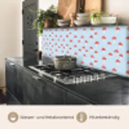 Paddenstoel -Sprookje - Blauw keuken achterwand 2 middel 871 -usp_DE