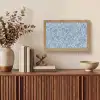 Abstract - Blauw - Bladeren Light Box met kabel (Tafellamp) klein -sfeer2