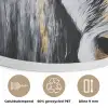 Stier - Hoorns - Snuit - Goud Akoestische PET Vilt - Rond klein -closeup_NL