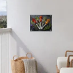 Lepels - Wit - Poeder - Kruiden tuinposter los doek klein -sfeer8