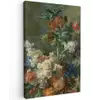 Stilleven met bloemen - Schilderij van Jan van Huysum canvas 2cm klein -z3d