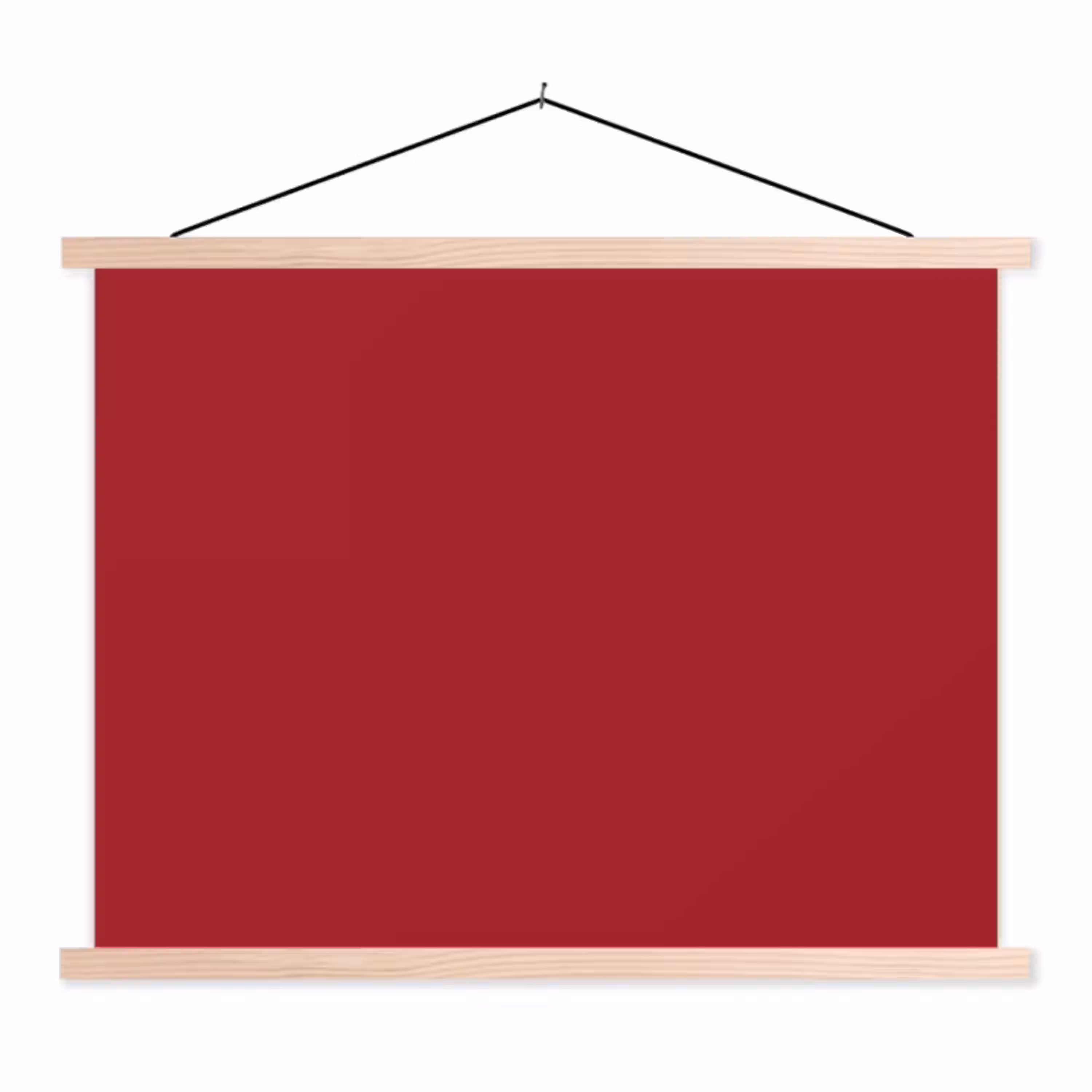 Burgundy - Wine - Rood textielposter latten blank klein 122 -3d