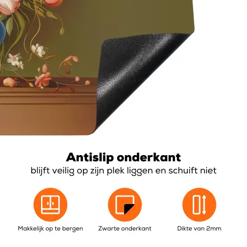 Neutral - Bloemen - Boeket - Vaas Inductie beschermer vinyl 3mm klein -zzzzzzz-td-onderkant