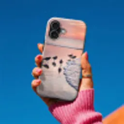 Meeuwen - Strand - Zee - Roze Toughcase MagSafe Apple iPhone 17 klein -Sfeer1V