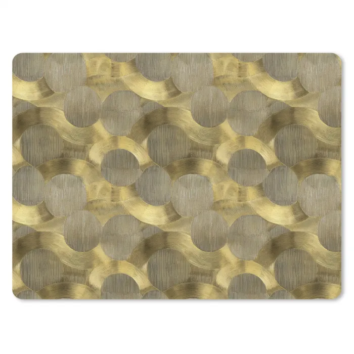 Modern - Geometrisch - Goud muismat rubber klein 262 -3d