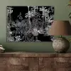 Tropisch - Jungle - Bomen - Bladeren aluminium wit klein -sfeer2