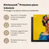 Frida Kahlo - Vrouw - Geel - Blauw - Bloemen Inductie beschermer vinyl 3mm middel -zzzzzzusp-haakje_IT