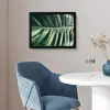 Inductie beschermer - Bananenblad - Tropisch - Jungle - Bladeren fotolijst zwart zonder passe partout klein -sfeer4