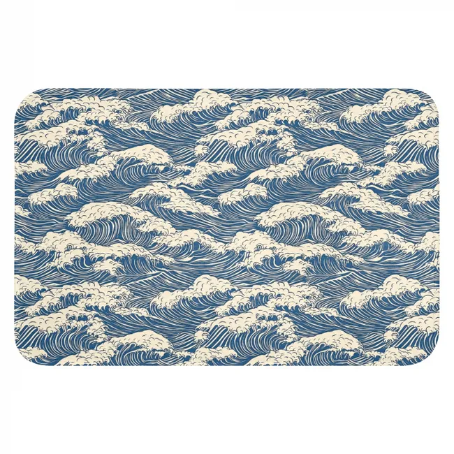 WC Mat - Golven - Klassiek - Blauw