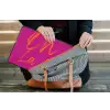Oh la la - Oranje - Roze laptophoes neopreen klein -tas