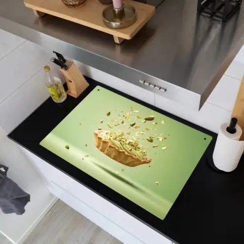 Pistache - Taart - Noten - Eten Inductie beschemer met haakjes klein -sfeer1