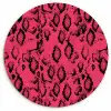 Roze - Slang - Motief Wandcirkel plexiglas klein 852 -3d
