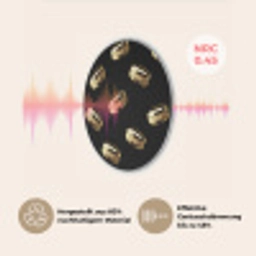 Macarons - Patroon - Goud - Zwart Akoestische PET Vilt - Rond klein -USP_DE