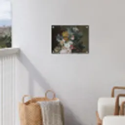Stilleven met bloemen - Schilderij van Eelke Jelles Eelkema tuinposter los doek klein -sfeer8