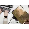 Hek - Natuur - Mist - Veld laptophoes neopreen klein -bureau