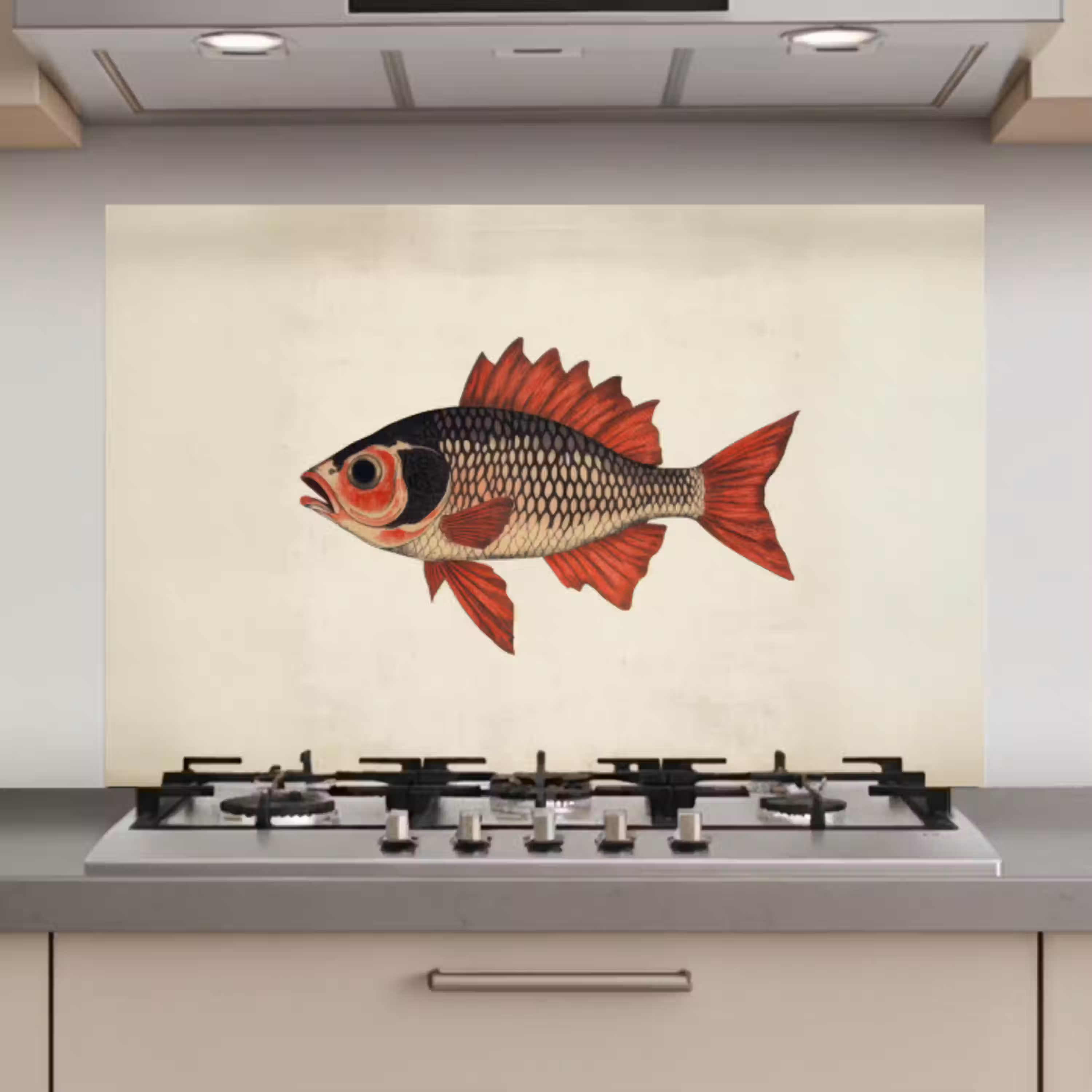 Schubben - Rood - Vis - Vinnen keuken achterwand spatscherm klein -3d_website