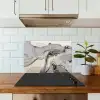 Marmer - Goud - Grijs keuken achterwand spatscherm klein -sfeer2