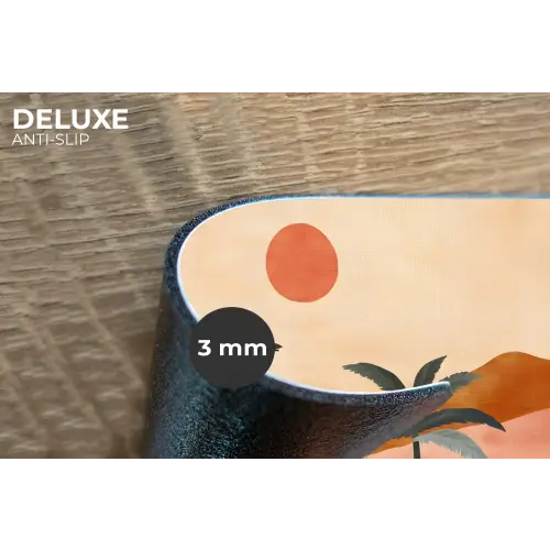 Heuvels - Palmbomen - Abstract Placemat vinyl groot -closeup