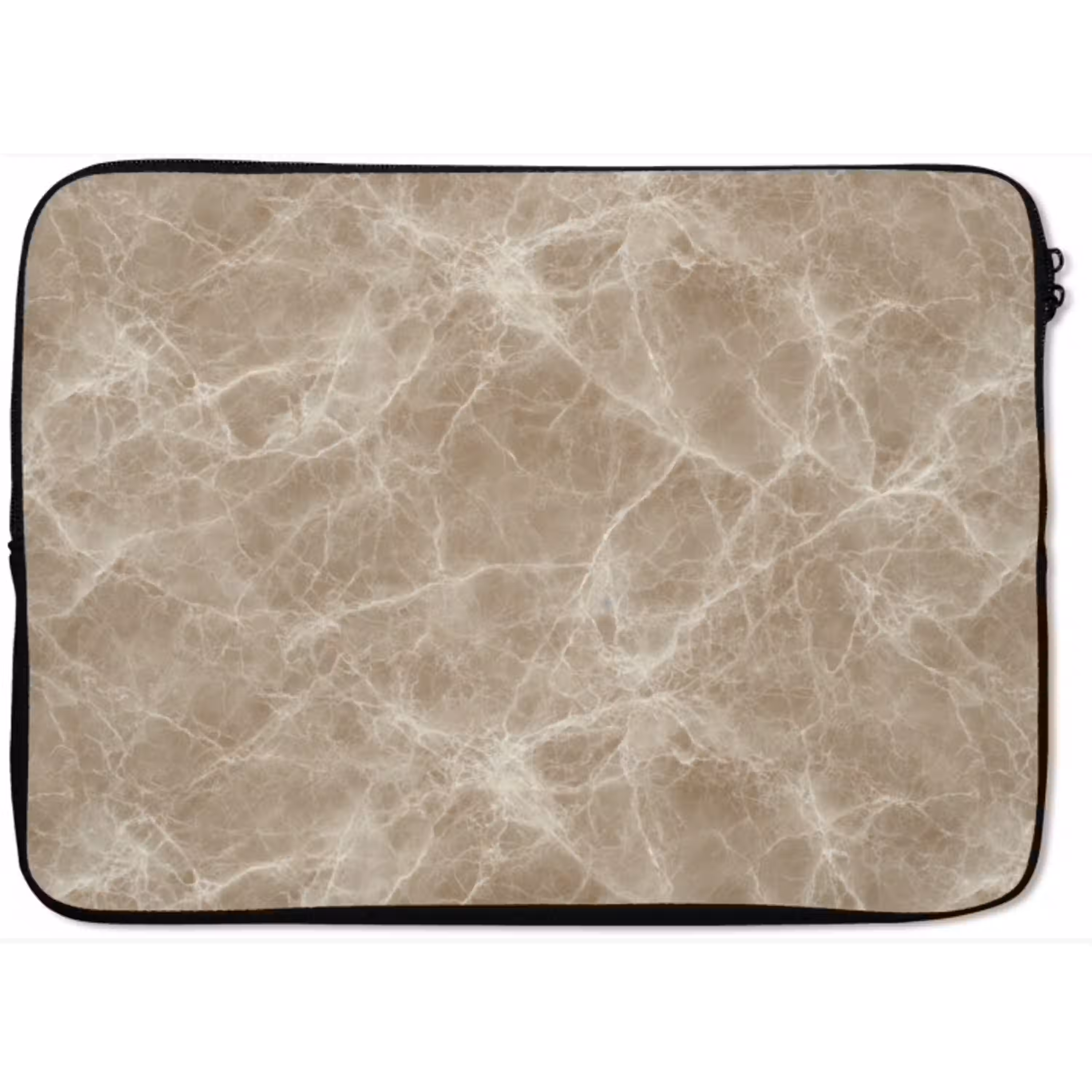 Bruin - Kristaladers - Marmer laptophoes neopreen klein 279 -zkaufland3dotto