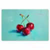 Kersen - Rood - Drie - Geverfd Placemat vinyl groot -zzsfeer1_Kitchenyeah-website