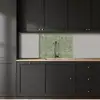 Subtiel - Geometrisch - Goud - Groen keuken achterwand 2 middel 865 -sfeer1