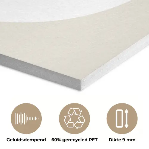 Bloemen - Quote - Zomer - Beige PET vilt klein -closeup_NL