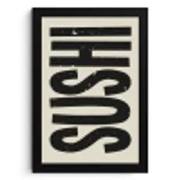 Zwart - Sushi - Japandi - Vintage KitchenYeah - Keuken - Fotolijst klein -3d