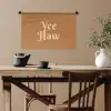 Yee haw - Bruin - Minimalistisch Wandkleed katoen klein -sfeer6
