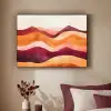 Abstract - Landschap - Golven Textielframe zwart klein -sfeer1
