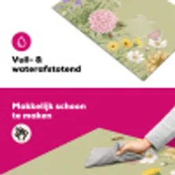 Botanisch - Bloemen - Kleurrijk Inductie beschermer vinyl 3mm klein -wsfeer6_website