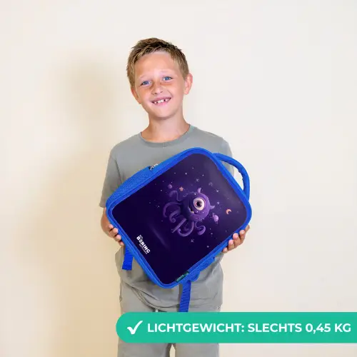 Kosmisch tentakelmonster Kinderrugzak - Blauw middel -sfeer1_NL